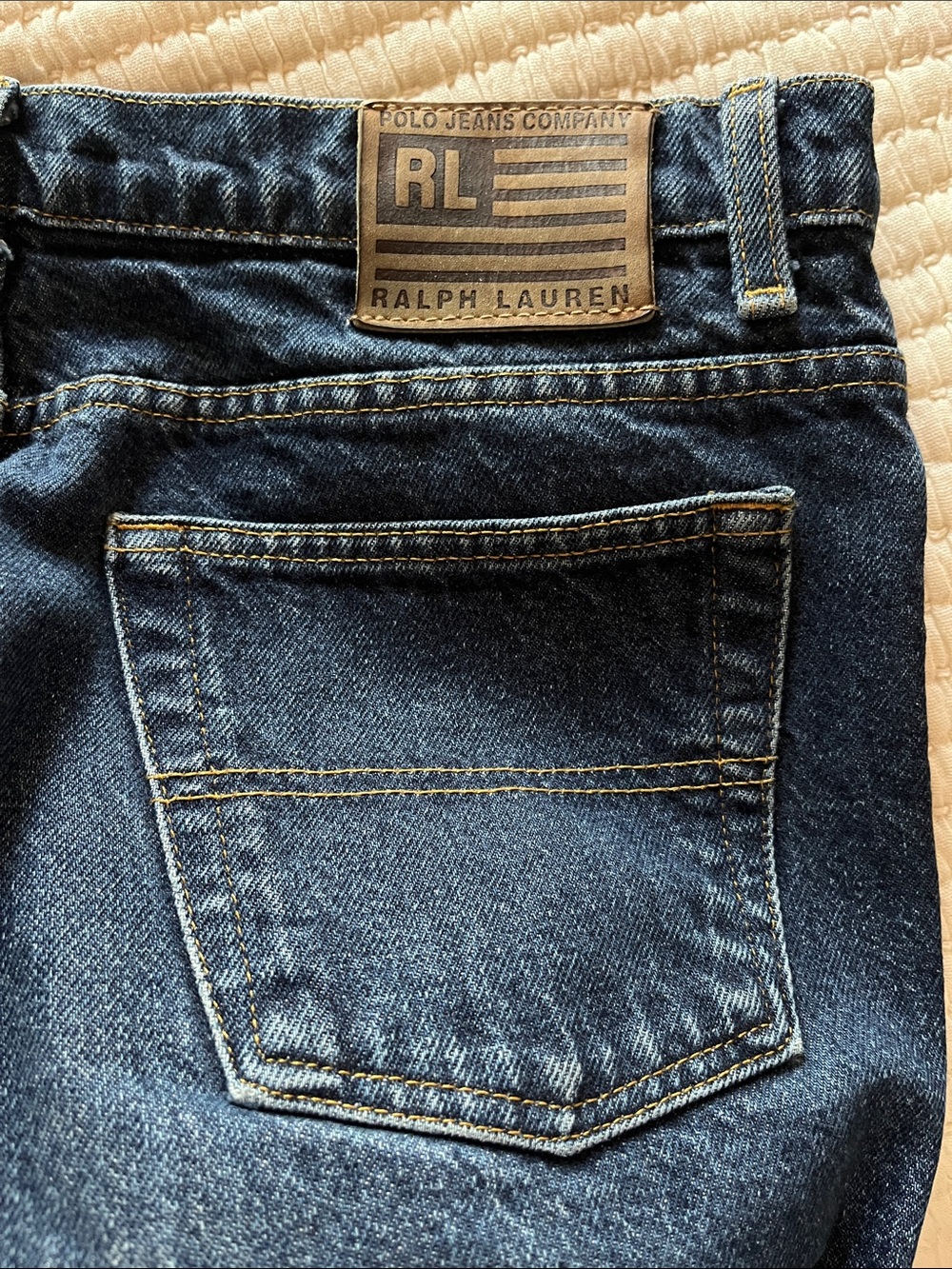 Ralph Lauren Relaxed Dark Blue Denim Jeans